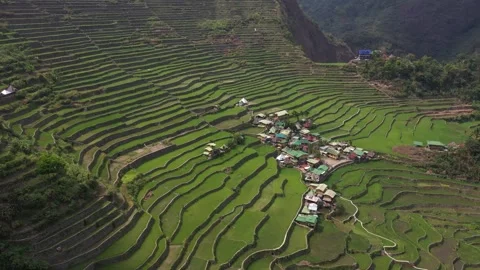 Beautiful Batad Rice Terraces Stockbeeldmateriaal 280837671
