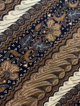 Beautiful batik with elegant blend of patterns and colors Stock Photos