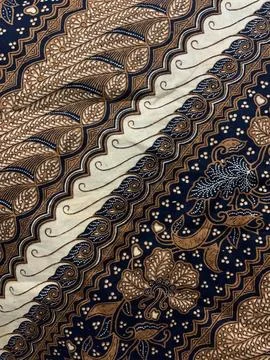 Beautiful batik with an elegant blend of patterns and colors Stock Photos