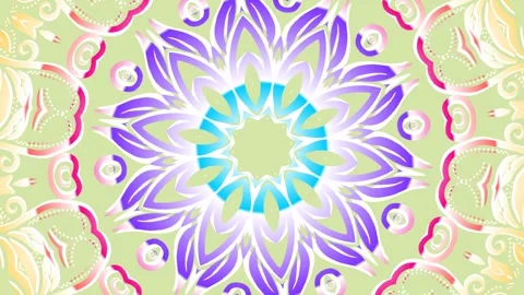 Beautiful batik Gradient COLOUR swirl  lines rotating background animation style Video stock 298432257