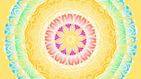Beautiful batik Gradient COLOUR swirl  lines rotating background animation style Video stock 298436435