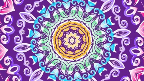 Beautiful batik Gradient COLOUR swirl  lines rotating background animation style Video stock 298437545