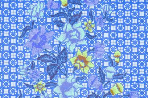 The beautiful of Batik Pattern The beautiful of art Malaysian and Indonesi... Foto stock