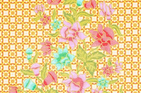 The beautiful of Batik Pattern The beautiful of art Malaysian and Indonesi... 스톡 사진