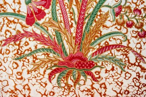 Beautiful Batik Pattern Stock Photos