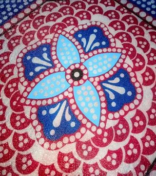 Beautiful batik patterns Stock Photos