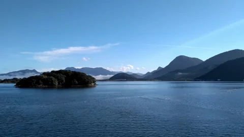 Beautiful bay. Atlantic forest . South Brazil. South America. Video stock 166320379