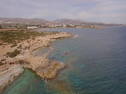 Beautiful bay with beach Stock Footage 82381713