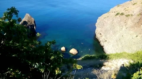 Beautiful bay top view Video stock 58722186