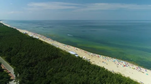 Beautiful Beach Baltic Sea Krynica Morsk... | Stock Video | Pond5