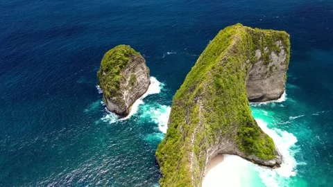 Beautiful Beach cliffs Stock Footage 297714070