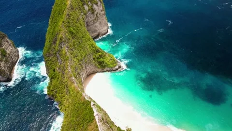 Beautiful beach cliffs Stock Footage 297714080