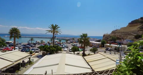 Beautiful Beach Coastline in Crete 스톡 동영상 61867564