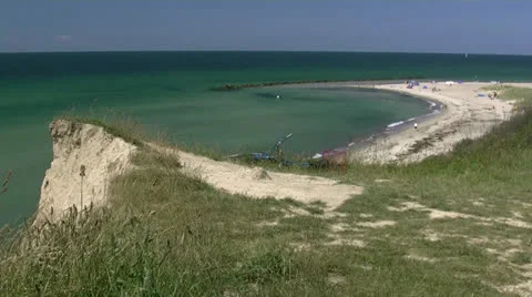 Beautiful Beach on Darss Peninsula - Baltic Sea, Northern Germany Stock Footage 25587773