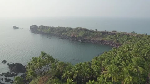 Beautiful beach drone shot Video stock 245840299