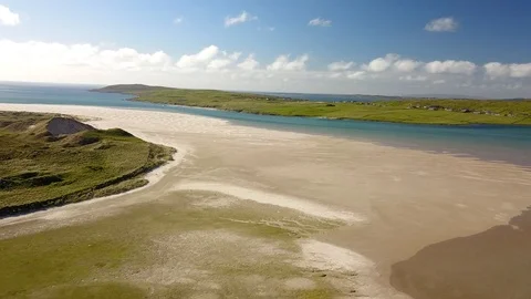 Beautiful beach in the evening sun Stock Footage 111657905