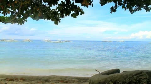 Beautiful beach Stock Footage 11425738