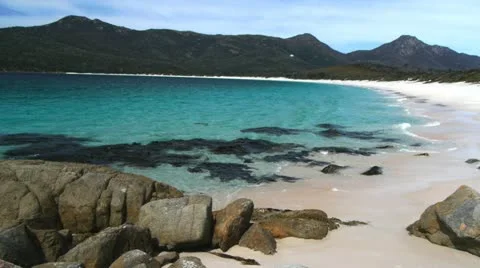 Beautiful beach Stock Footage 12360451