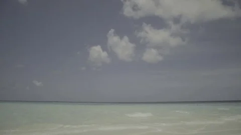 Beautiful beach at maldives Stock Footage 74696934