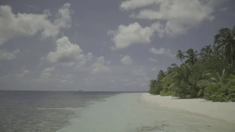 Beautiful beach at maldives Stock Footage 74696977