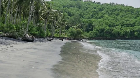 Beautiful Beach Panorama 4k Stock Footage 70587588