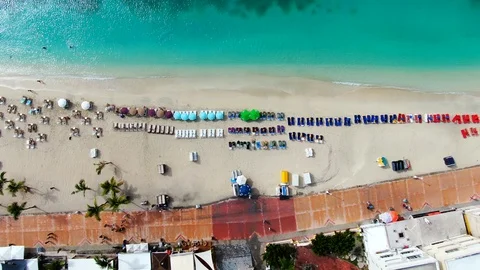 Beautiful beach in Saint Martin Stock Footage 119477327