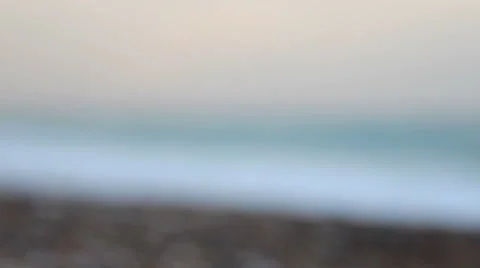 Beautiful beach scene with changing focus Stock Footage 42185632