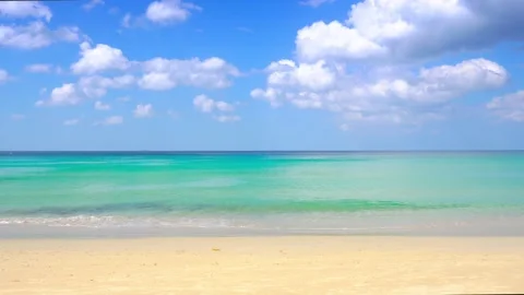 Beautiful beach in sunlight on day. Stock Footage 141171129