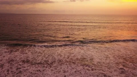 Beautiful Beach Sunset in Bali Stock Footage 196136381
