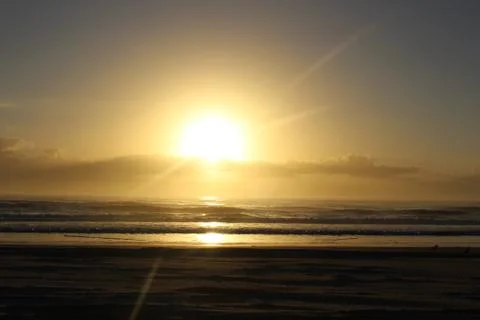 Beautiful Beach Sunset Stock Photos