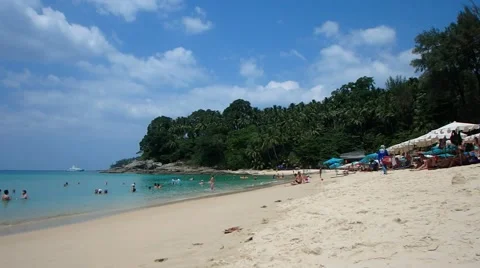 Beautiful beach of Thailand Stock-Footage 61111693