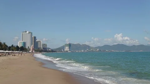 A beautiful beach. Vietnam Stock Footage 70763515