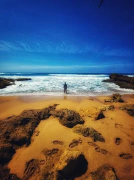 Beautiful Beach View Stock Photos