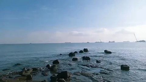 Beautiful beach view, timelapse 動画素材 201374689