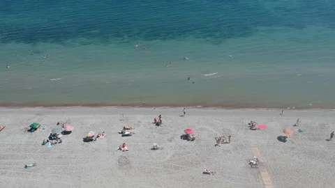 Beautiful beach views during summer  Santa Pola area costa blanca Video stock 130649228