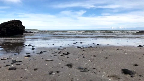 Beautiful beach with waves	 Stock Footage 149321701