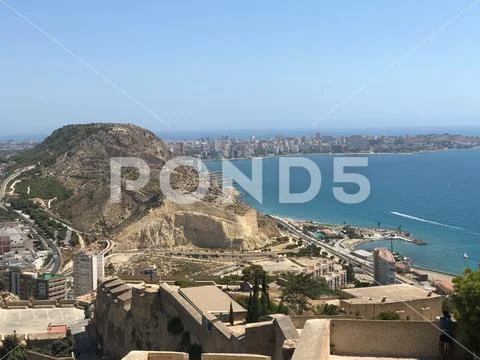 Beautiful beaches in the province of Alicante, located in the Valencian ...