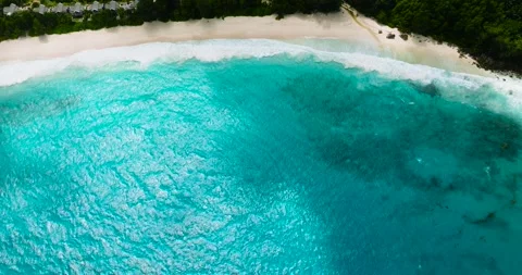 Beautiful beaches in Seychelles. Stock Footage 310288811