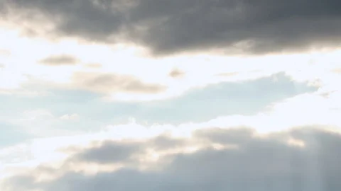 Beautiful beams sun, cloudscape with large, building clouds and sunrise Stock Footage 102570071