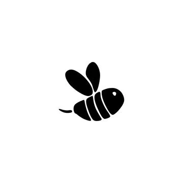 Beautiful bee icon Stock Illustration