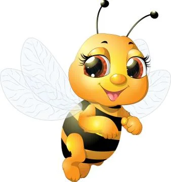 Beautiful bee Stock Illustration