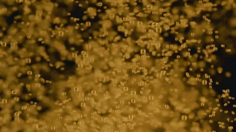 Beautiful Beer Bubbles Rising Up Stock Footage 309877920