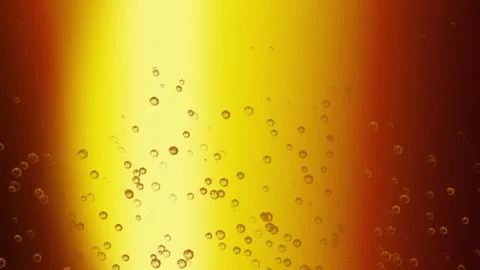 Beautiful Beer Bubbles Rising Up. Loopable Animation of Sparkling Water Stock Footage 276325546