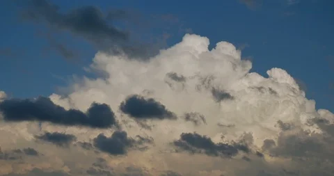 Beautiful big and fluffy clouds  Stock Footage 91935173