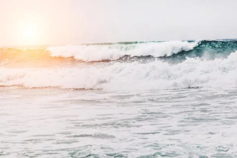 Beautiful big ocean waves Stock Photos