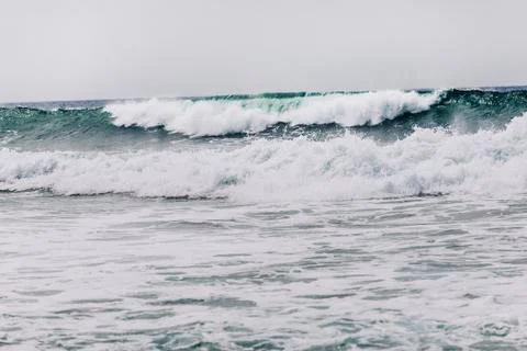 Beautiful big ocean waves Stock Photos