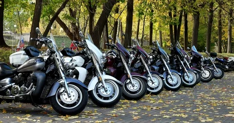 Beautiful bikes! Stock Footage 97258586