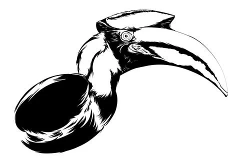 A beautiful black and white illustration Stock Illustration