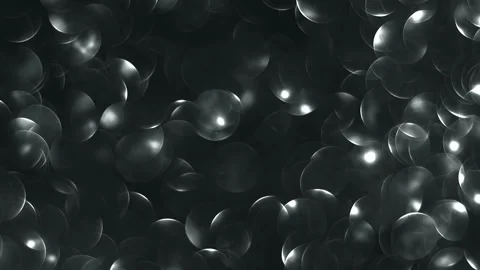 Beautiful black background in defocus with ring bokeh (bubbles) Video stock 297776643