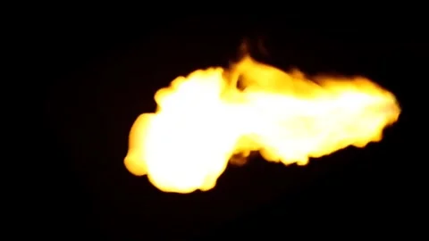 Beautiful Black Screen Dragon Fire Effects Video Footage Stock Footage 324623508